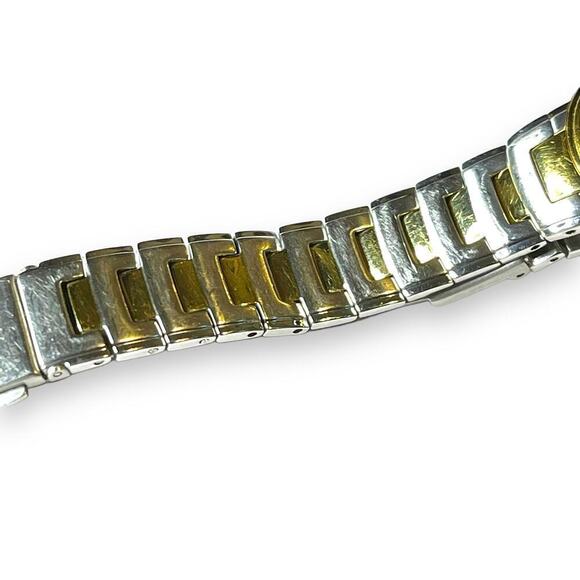 Vintage Fossil Watch Womens Arkitekt Stainless Steel Black Dial Rhinestone WORKS - Picture 11 of 11